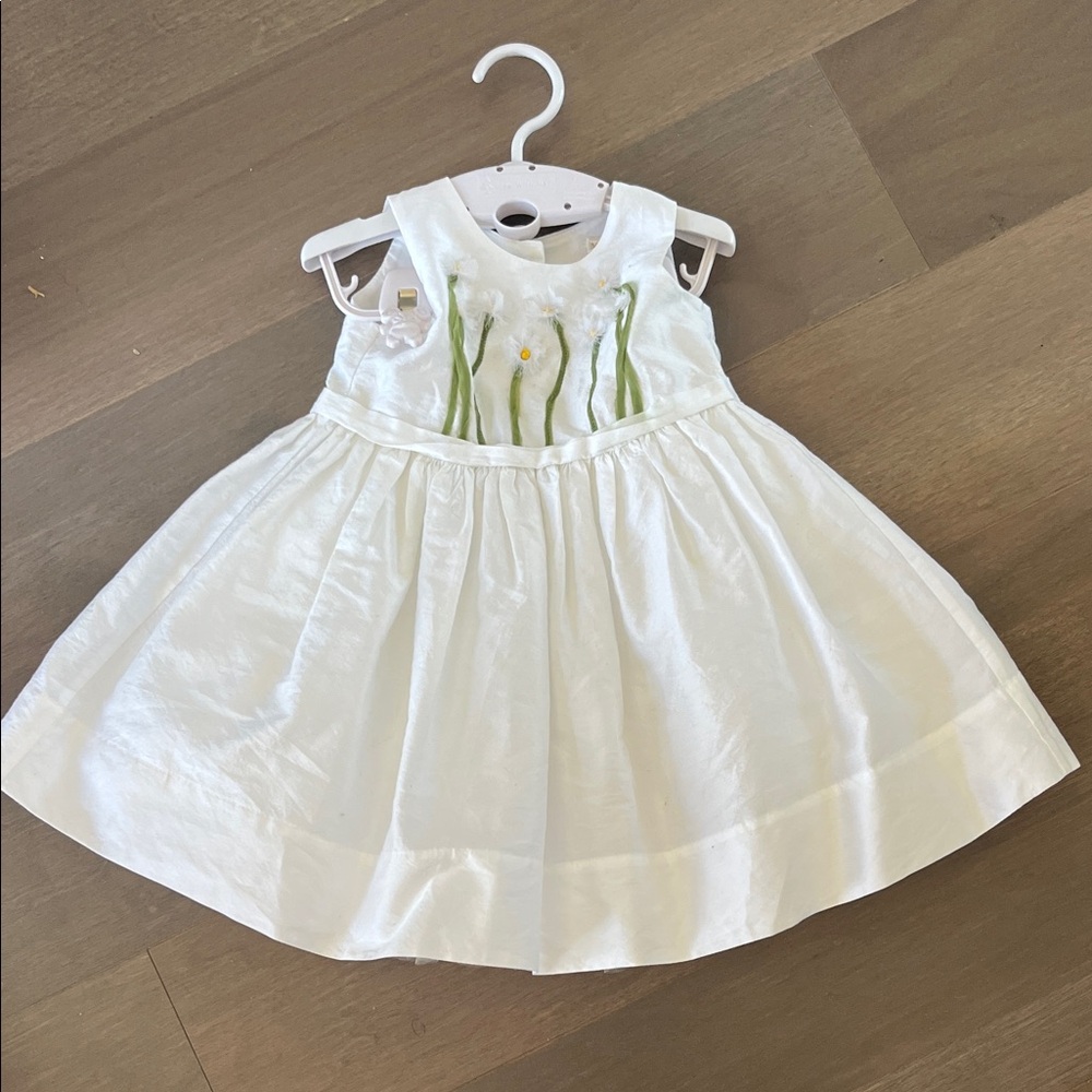Elegant White Kids Dress